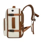 Miss Lulu London BPK2601- Kono Kabinen-utazótáska 40×20×30 cm – Wasserabweisend, Mehrere tartó, párnázott laptopzseb, Diebstahlsicher, kézipoggyász-Táska - bézs és barna