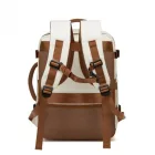 Miss Lulu London BPK2601- Kono Kabinen-utazótáska 40×20×30 cm – Wasserabweisend, Mehrere tartó, párnázott laptopzseb, Diebstahlsicher, kézipoggyász-Táska - bézs és barna
