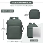 Miss Lulu London BPK2601- Kono Kabinen-utazótáska 40×20×30 cm – Wasserabweisend, Mehrere tartó, párnázott laptopzseb, Diebstahlsicher, kézipoggyász-Táska - zöld