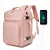 Miss Lulu London BPK2601- Kono Kabinen-utazótáska 40×20×30 cm – Wasserabweisend, Mehrere tartó, párnázott laptopzseb, Diebstahlsicher, kézipoggyász-Táska - rózsaszín