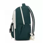 Miss Lulu London BPK2605 - KONO Robuster Wasserabweisender Kinderrucksack  Gepolstertem laptopzseb és Mehreren táska   Schule - zöld és bézs