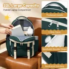 Miss Lulu London BPK2605 - KONO Robuster Wasserabweisender Kinderrucksack  Gepolstertem laptopzseb és Mehreren táska   Schule - zöld és bézs