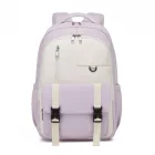 Miss Lulu London BPK2605 - KONO Robuster Wasserabweisender Kinderrucksack  Gepolstertem laptopzseb és Mehreren táska   Schule - Lila és bézs