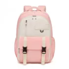Miss Lulu London BPK2605 - KONO Robuster Wasserabweisender Kinderrucksack  Gepolstertem laptopzseb és Mehreren táska   Schule - rózsaszín és bézs