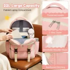 Miss Lulu London BPK2605 - KONO Robuster Wasserabweisender Kinderrucksack  Gepolstertem laptopzseb és Mehreren táska   Schule - rózsaszín és bézs