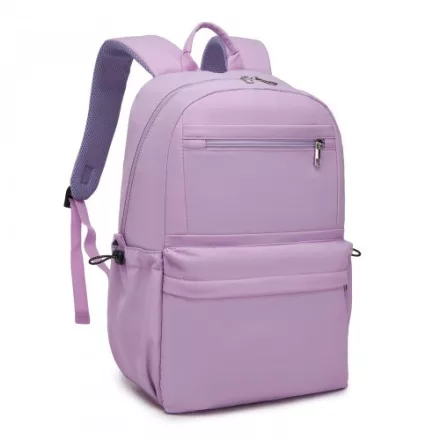 Miss Lulu London BPK2606 - KONO Stylischer Einfarbiger Freizeitrucksack  Schule és Wochenendausflüge  Mehreren táska - Lila