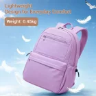 Miss Lulu London BPK2606 - KONO Stylischer Einfarbiger Freizeitrucksack  Schule és Wochenendausflüge  Mehreren táska - Lila