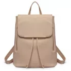 Miss Lulu London BPM2427 - Miss Lulu Stylischer hátizsák  műbőr - Sicherer Tagesrucksack  Magnetverschluss, divatos -bőr utazótáska - bézs