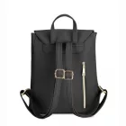 Miss Lulu London BPM2427 - Miss Lulu Stylischer hátizsák  műbőr - Sicherer Tagesrucksack  Magnetverschluss, divatos -bőr utazótáska - fekete