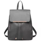 Miss Lulu London BPM2427 - Miss Lulu Stylischer hátizsák  műbőr - Sicherer Tagesrucksack  Magnetverschluss, divatos -bőr utazótáska - szürke