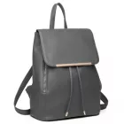 Miss Lulu London BPM2427 - Miss Lulu Stylischer hátizsák  műbőr - Sicherer Tagesrucksack  Magnetverschluss, divatos -bőr utazótáska - szürke
