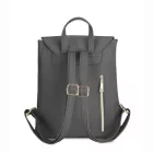 Miss Lulu London BPM2427 - Miss Lulu Stylischer hátizsák  műbőr - Sicherer Tagesrucksack  Magnetverschluss, divatos -bőr utazótáska - szürke