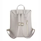 Miss Lulu London BPM2427 - Miss Lulu Stylischer hátizsák  műbőr - Sicherer Tagesrucksack  Magnetverschluss, divatos -bőr utazótáska - világos szürke