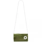 Miss Lulu London CLM2457 - Miss Lulu elegáns Abendclutch  Samt  Kristallring és abnehmbarer Kettenriemen - Vielseitige válltáska táska vagy táska - zöld