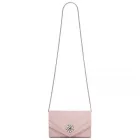 Miss Lulu London CLM2458 - Miss Lulu elegáns estélyi Táska Clutch  gefälschtem bőr  Kristallblume és abnehmbarer Kettenriemen - rózsaszín