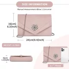 Miss Lulu London CLM2458 - Miss Lulu elegáns estélyi Táska Clutch  gefälschtem bőr  Kristallblume és abnehmbarer Kettenriemen - rózsaszín