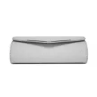 Miss Lulu London CLM2459 - Miss Lulu Női-Glitzer-Enveloppe-Táska Clutch  V-Metallbesatz és abnehmbarer Kettenriemen - ezüst