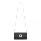 Miss Lulu London CLM2461 - Miss Lulu Glitzer Abendclutch  Kristallverzierung és abnehmbarer Kettenriemen - Elegane Quertasche vagy táska - fekete