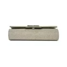 Miss Lulu London CLM2461 - Miss Lulu Glitzer Abendclutch  Kristallverzierung és abnehmbarer Kettenriemen - Elegane Quertasche vagy táska - arany