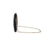 Miss Lulu London CLS2512 - Glam Sparkle Pailletten-Abendclutch-schlank, schimmernd, Handgelenk & táska – fekete