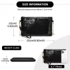 Miss Lulu London CLS2512 - Glam Sparkle Pailletten-Abendclutch-schlank, schimmernd, Handgelenk & táska – fekete