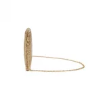 Miss Lulu London CLS2512 - Glam Sparkle Pailletten-Abendclutch-schlank, schimmernd, Handgelenk & táska – Hellgold