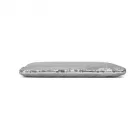 Miss Lulu London CLS2512 - Glam Sparkle Pailletten-Abendclutch-schlank, schimmernd, Handgelenk & táska – ezüst