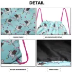Miss Lulu London E1406-UN - MISS LULU Unisex férfi női zsinórozé-hátizsák unikornis kék