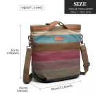 Miss Lulu London E1679 - Kono Regenbogen  táska Nappa Patch