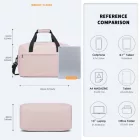 Miss Lulu London E1960M - Kono könnyű Mehrzweck Unisex férfi női Sport Duffel-utazótáska - rózsaszín