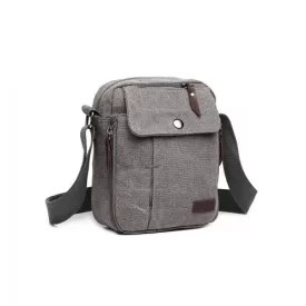   Miss Lulu London E1971 - Kono több zseb Cross Body válltáska táska - szürke