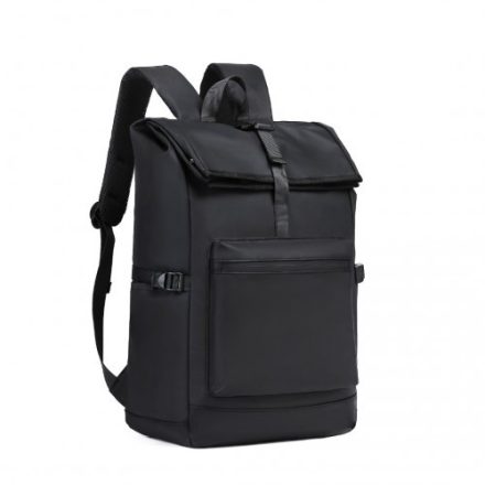 Miss Lulu London E2330 - Kono tartós PVC- Wasserfest elegáns hátizsák fekete