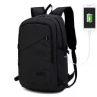 Miss Lulu London E6715 - Kono Business Laptop hátizsák  USB-Ladeanschluss - fekete