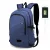 Miss Lulu London E6715 - Kono Business Laptop hátizsák  USB-Ladeanschluss - Navy kék