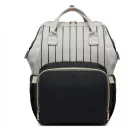 Miss Lulu London E6814-MISS LULU MULTIFUNKTIONS-BABY-WINDEL-WECHSELRUCKSACK-LILA fekete