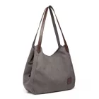 Miss Lulu London EB2040L - Kono  váll-bevásárlótáska - szürke