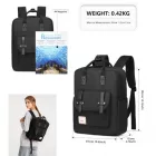 Miss Lulu London EB2211 - Kono alkalmi Daypack  Leichter hátizsák  utazótáska  - Volles fekete
