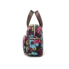 Miss Lulu London EB2351F - Kono Schlank Mehrfachtaschen Wasserabweisend táska-Táska  Blumendruck - fekete
