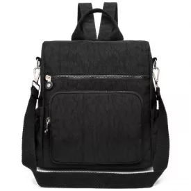   Miss Lulu London EH2107 - Kono Mehrweg Diebstahlschutz vízállóság hátizsák válltáska táska - fekete