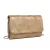 Miss Lulu London EH2257 - Miss Lulu elegáns szövet Táska Clutch bőr Lánc alkalmi táska - arany