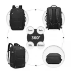 Miss Lulu London EM2207 - Kono multifunkciós tragbar utazótáska Handgepäcktasche - fekete