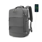 Miss Lulu London EQ2344 - Kono multifunkciós lélegző Reise-hátizsák  USB-Ladeanschluss  és separatem Schuhfach - szürke