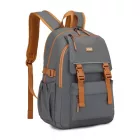 Miss Lulu London EQ2416 - Kono PVC- Urban Wasserabweisend hátizsák  Reflektierenden Sicherheitsgurten és Mehrkammern-Design - szürke és barna