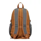 Miss Lulu London EQ2416 - Kono PVC- Urban Wasserabweisend hátizsák  Reflektierenden Sicherheitsgurten és Mehrkammern-Design - szürke és barna