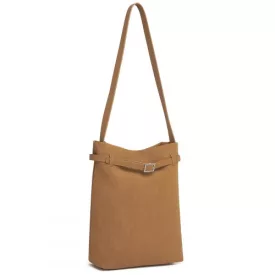   Miss Lulu London HBM2508 - Miss Lulu Minimalista vertikale válltáska táska  verstellbarem vállpánt és magnetischem záródás - barna