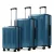 Miss Lulu London KSK2583 - Kono prémium ABS+PC 3-teiliger keményfalú-Reisesatz  TSA-zár és 360°-Silent Spinner-Rädern - Marineblau