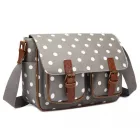 Miss Lulu London L1107D2 - Miss Lulu táska Wachstuchtasche Tupfendruck szürke