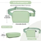 Miss Lulu London L2337 - Miss Lulu Leichtes Súly elegáns Wasserabweisend Lässig Gürteltasche - zöld
