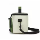 Miss Lulu London LBK2534 - Kono Isolierte Lunchtasche - Wasserfester Lebensmittelbehälter  4 Schichten, auslaufsicher, tragbar  verstellbarem Schultergurt - bézs és zöld
