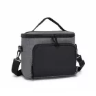 Miss Lulu London LBK2534 - Kono Isolierte Lunchtasche - Wasserfester Lebensmittelbehälter  4 Schichten, auslaufsicher, tragbar  verstellbarem Schultergurt - szürke és fekete
